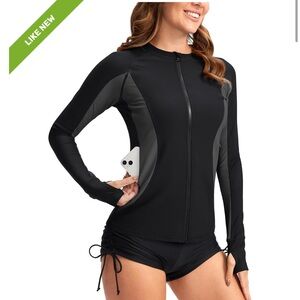 Satiny Sun Protection Women’s Long Sleeve size M